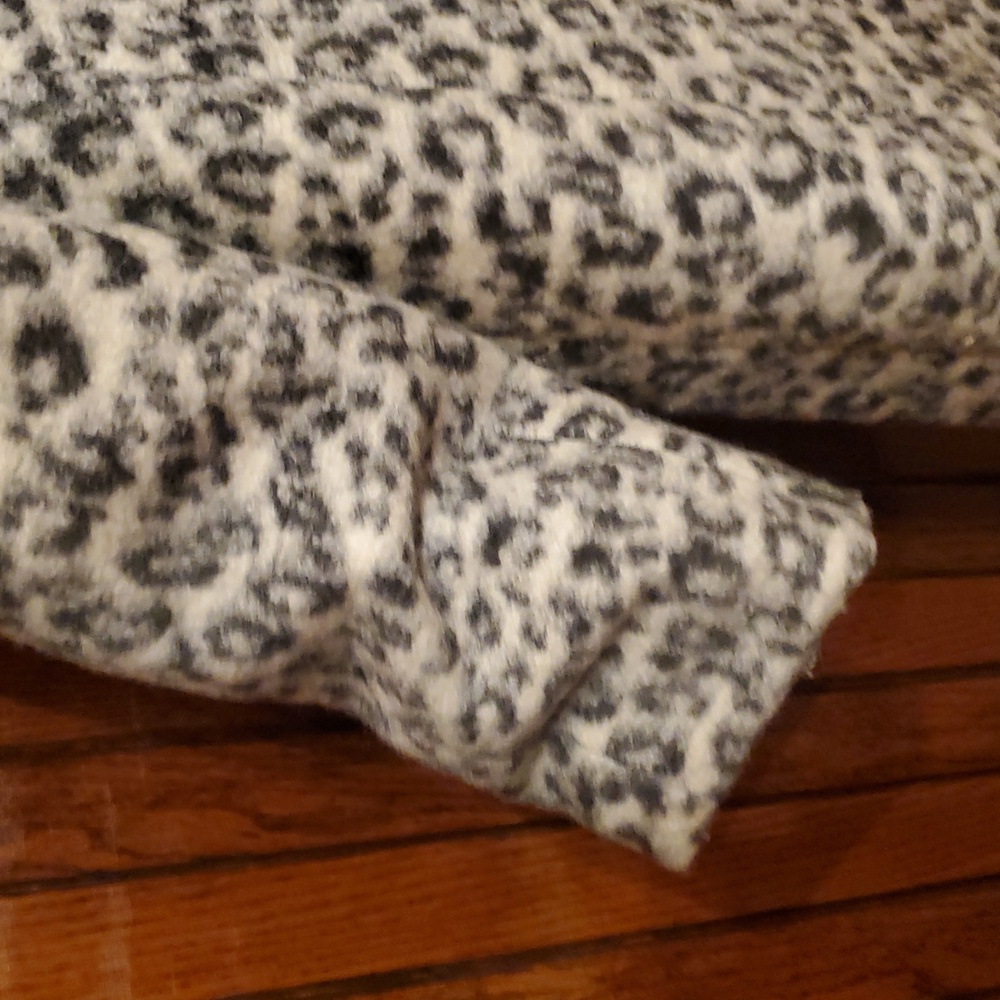 ANNE TAYLOR SIZE MEDIUM Stylish Leopard Print Women's Coat - Picture 10 of 12